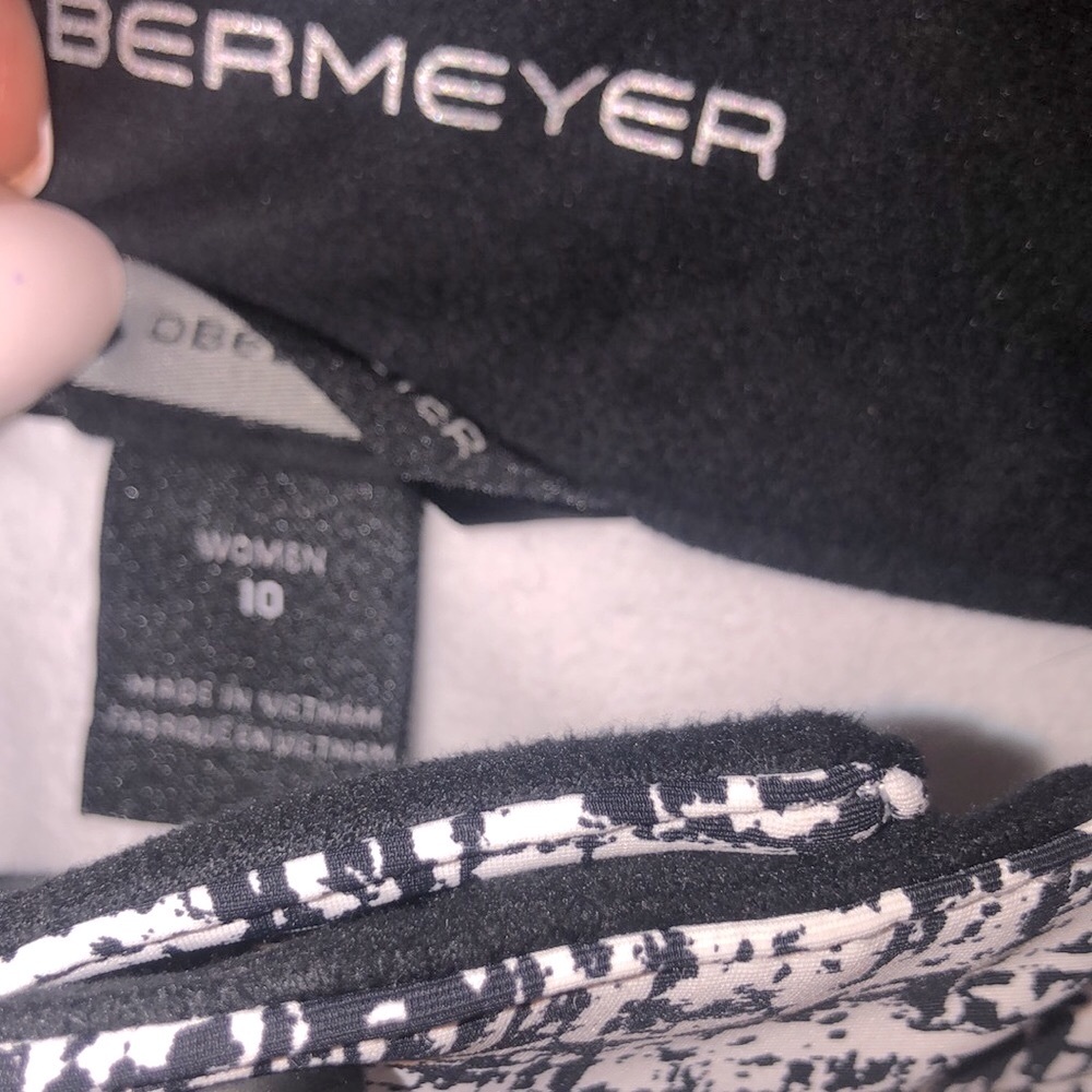 Obermeyer black and white printed bond ski pants size 10 - Picture 7 of 13